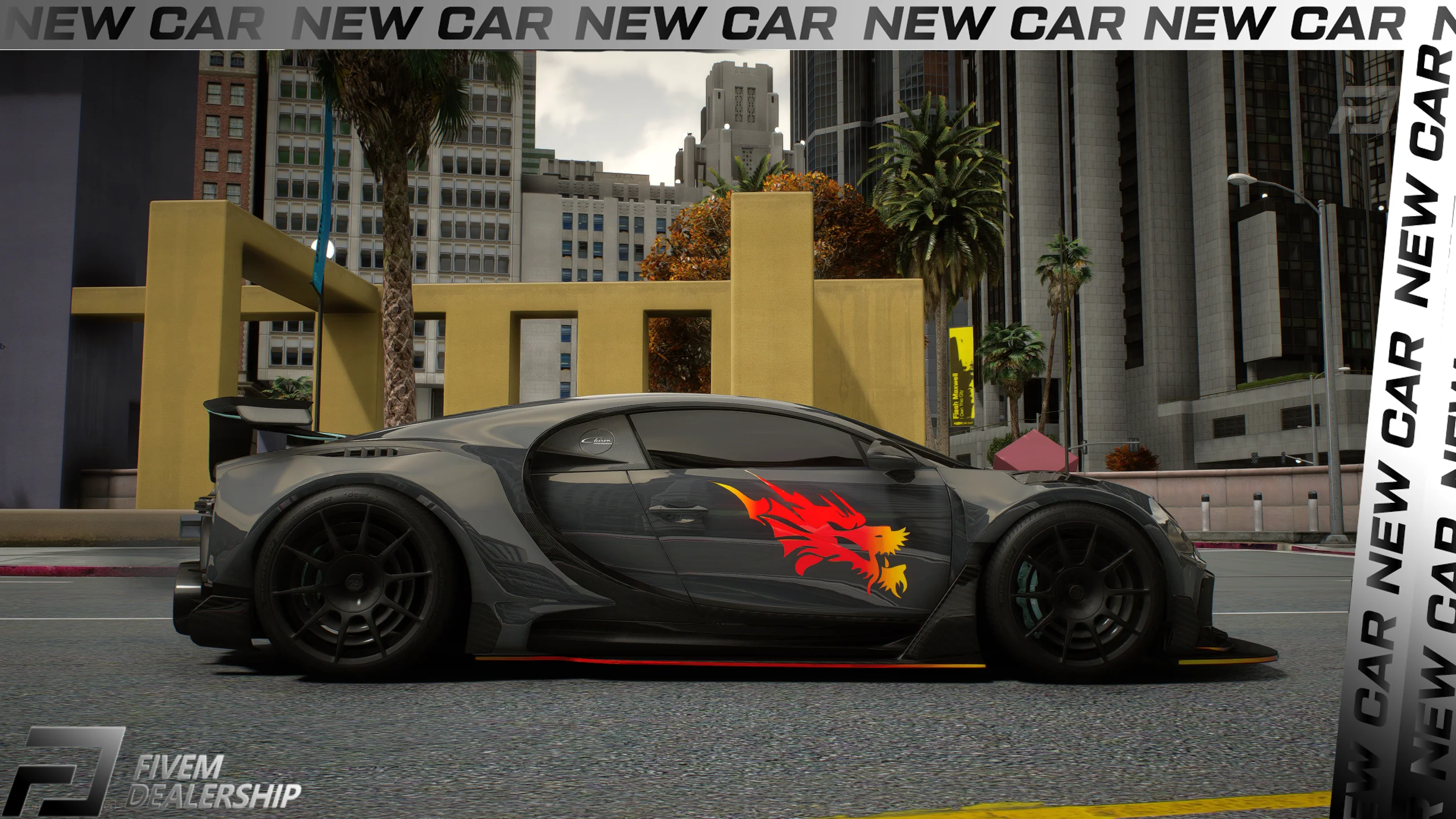 2024 Bugatti Purspost Widebody Dragon [Dinamic RGB Lights] - Image 2