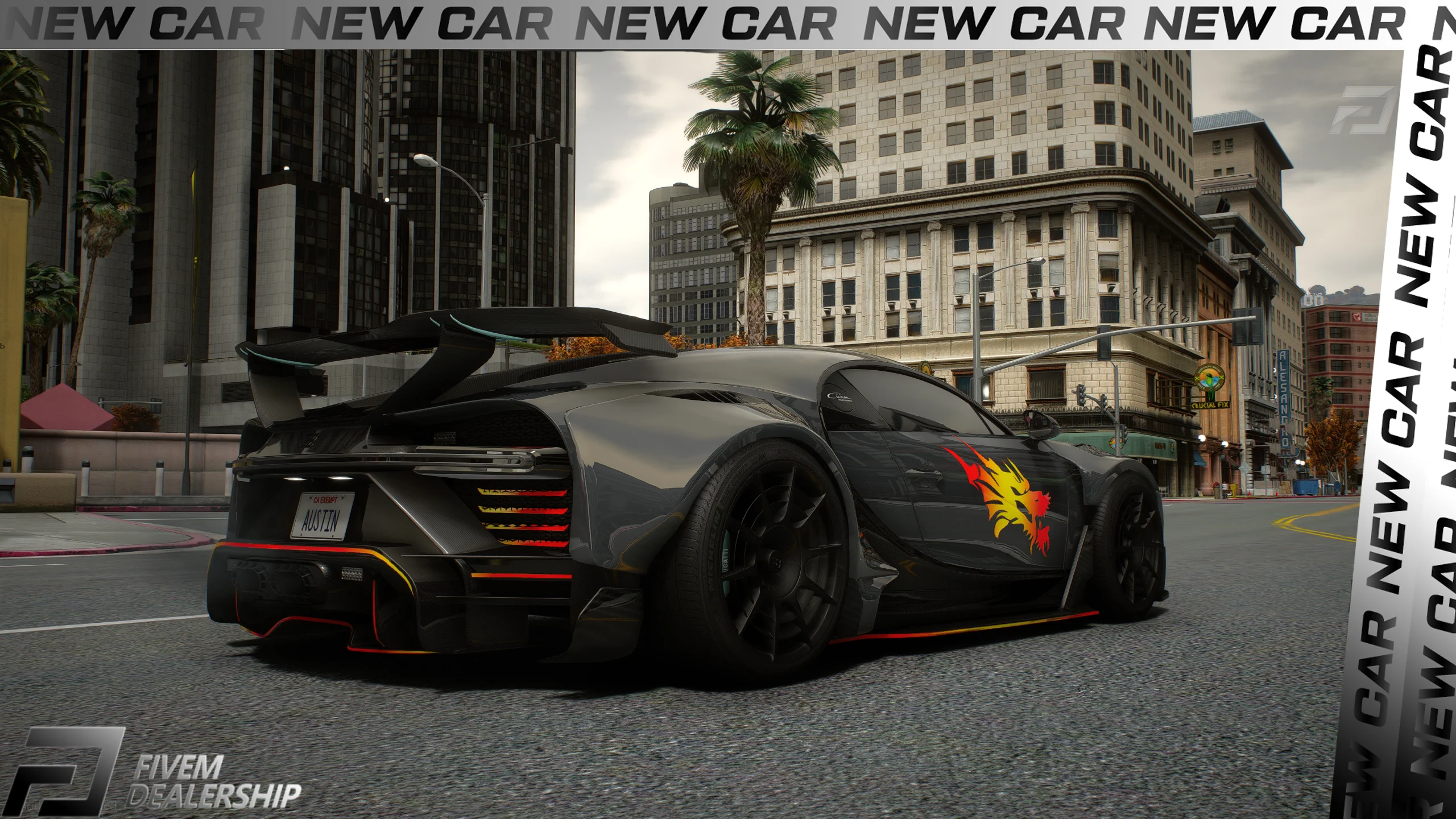 2024 Bugatti Purspost Widebody Dragon [Dinamic RGB Lights] - Image 3
