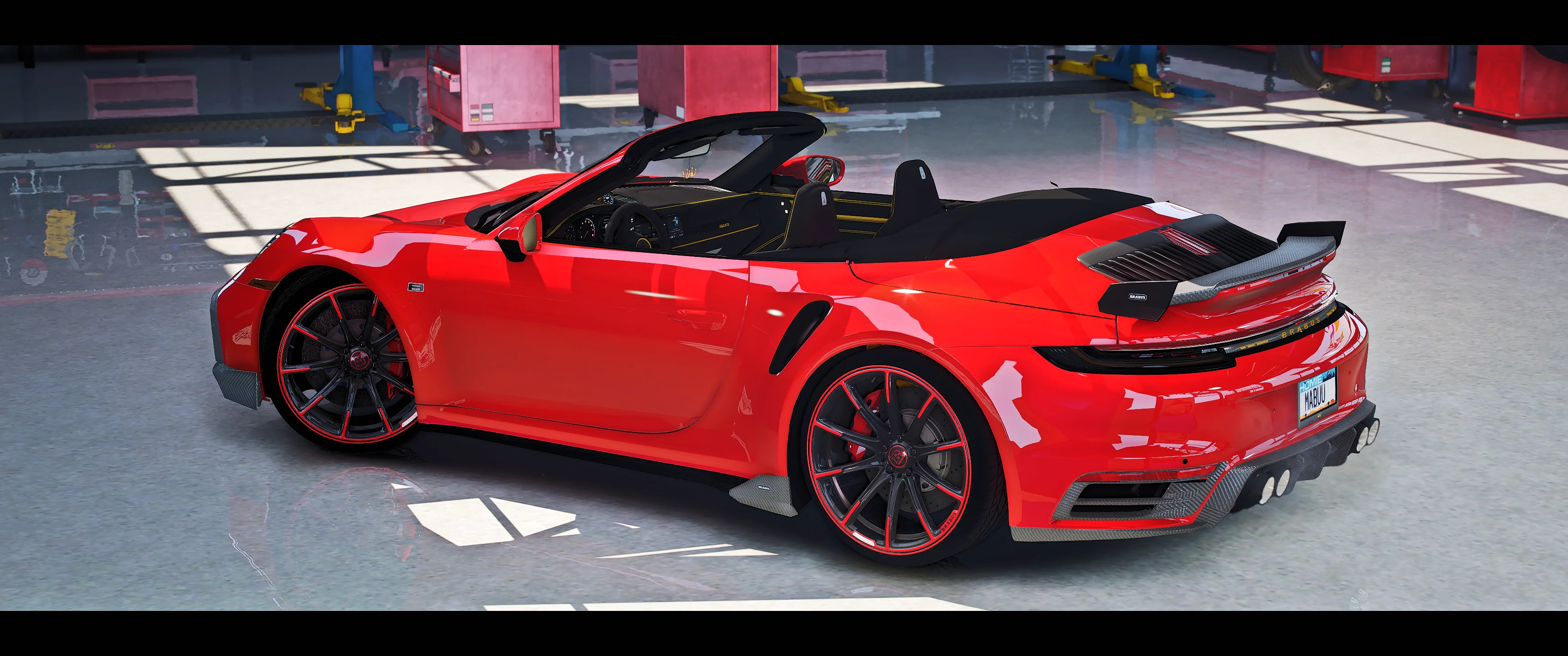 Brabus Porsche 992 Cabrio [Animated Roof] - Image 2