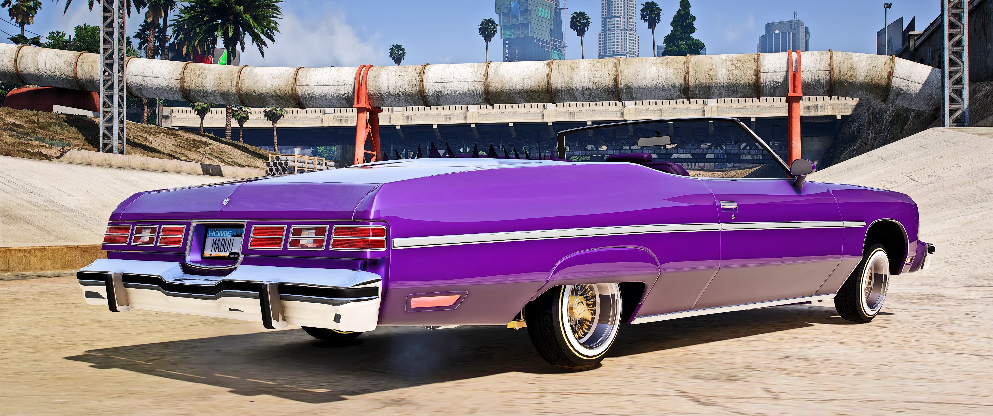 Chevy Caprice Lowrider 1975 [Animation Roof] - Image 2