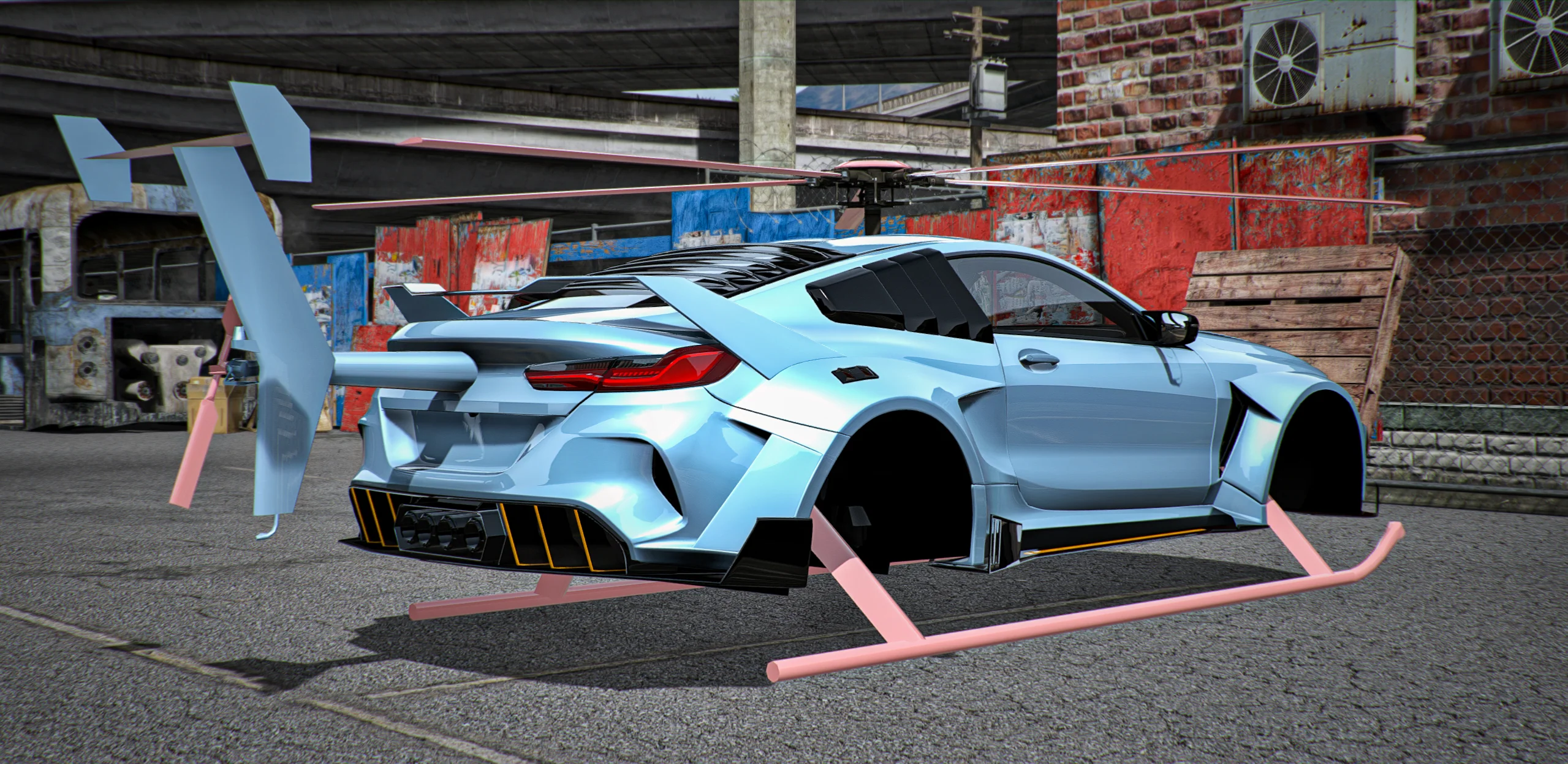 (Debadged) BMW M8 Shookz Heli - Image 2