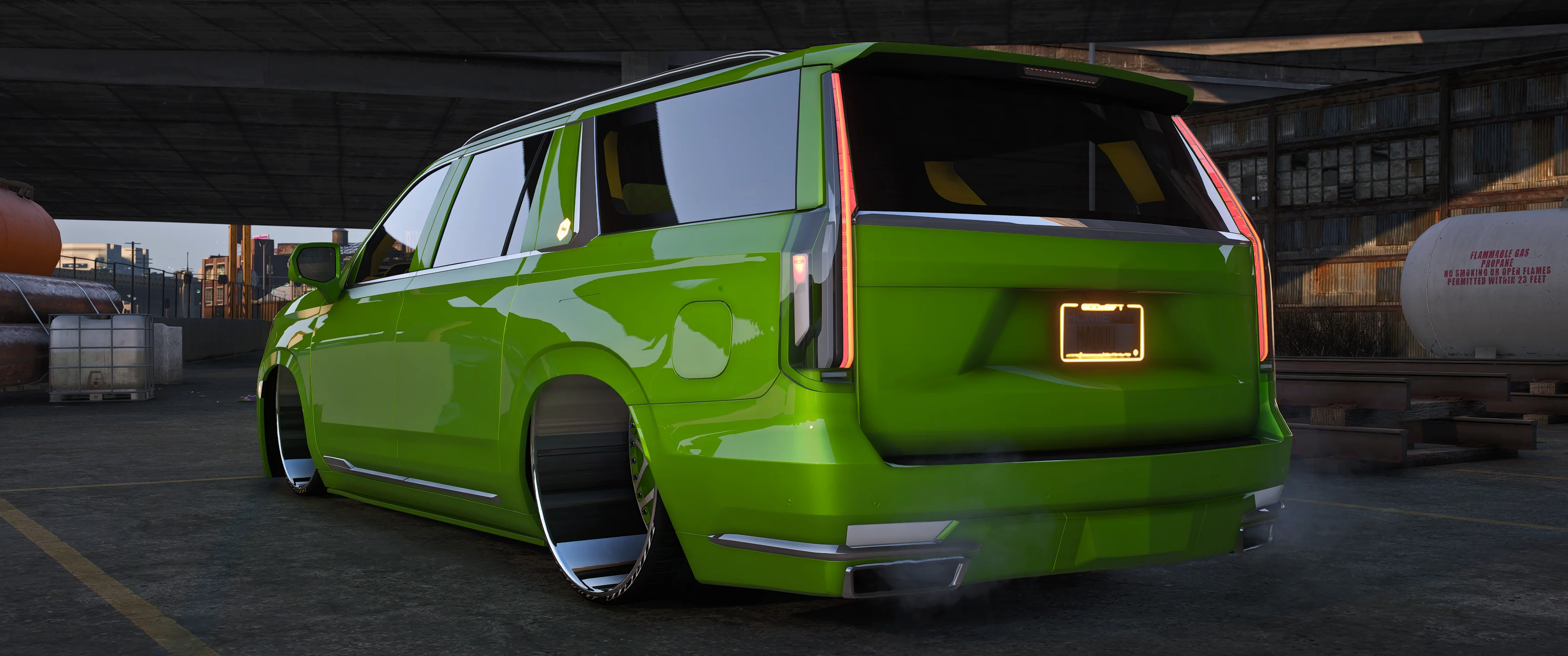 (Debadged) CADILLAC ESCALADE 2 ESV EE SEMA BAGGED - Image 2