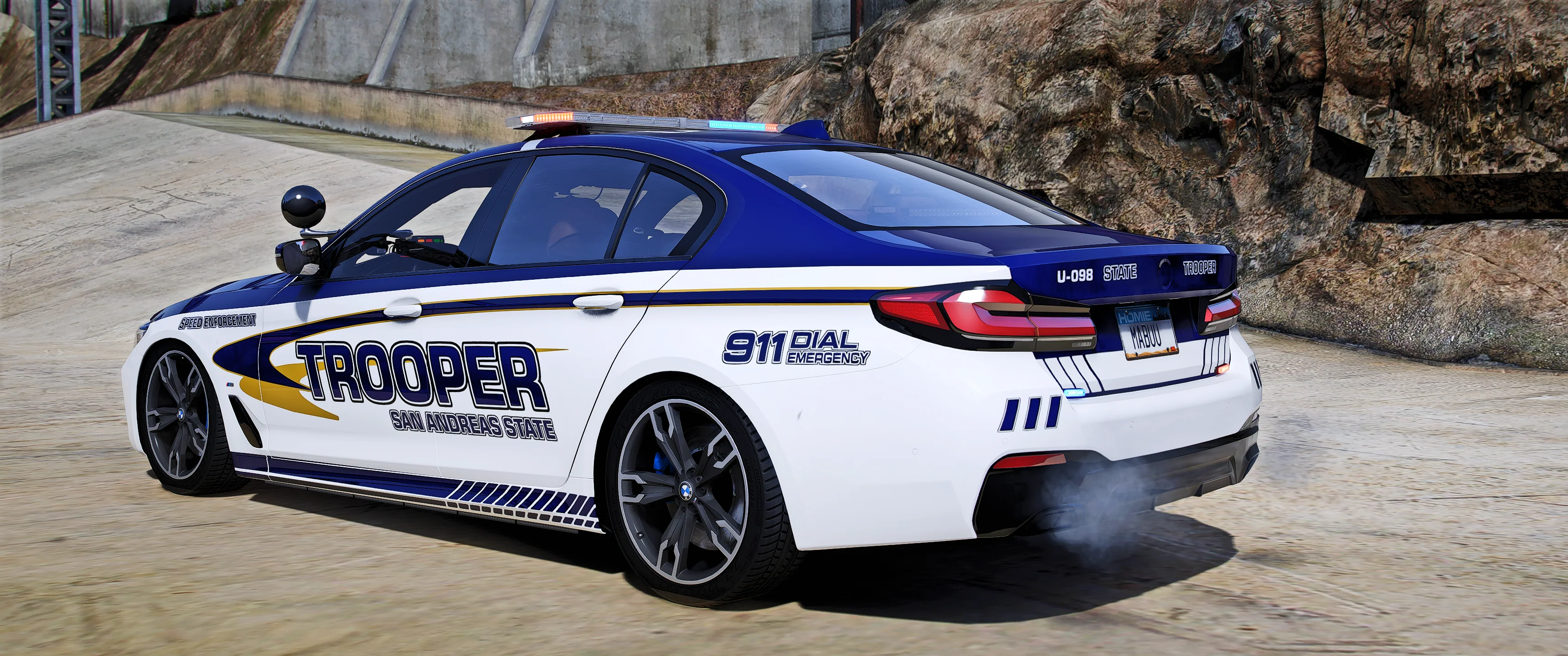 (Debadged) [Non ELS] BMW 550i Police - Image 2