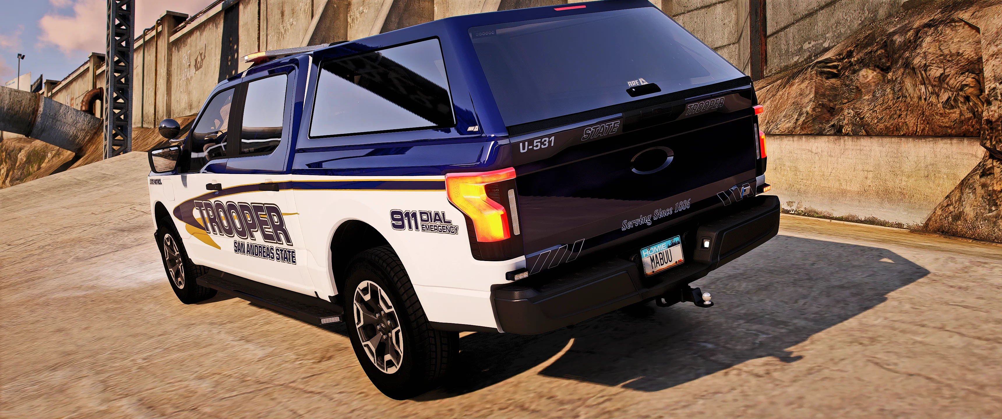 (Debadged) [Non ELS] Ford F150 Lightning 2023 Police - Image 2
