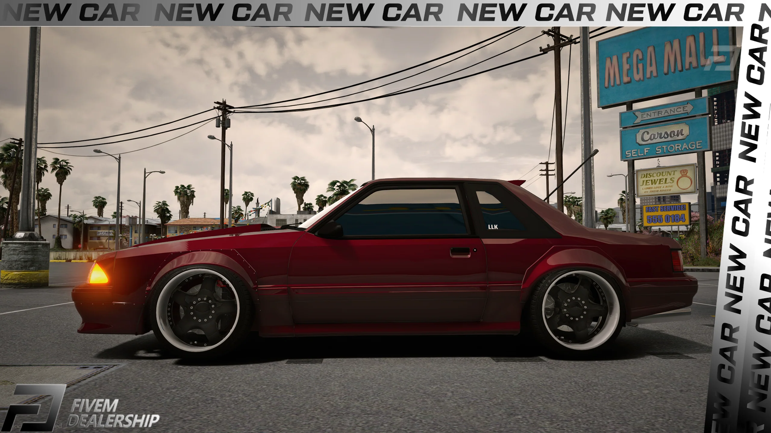 Ford Mustang Fox Widebody Drift - Image 2
