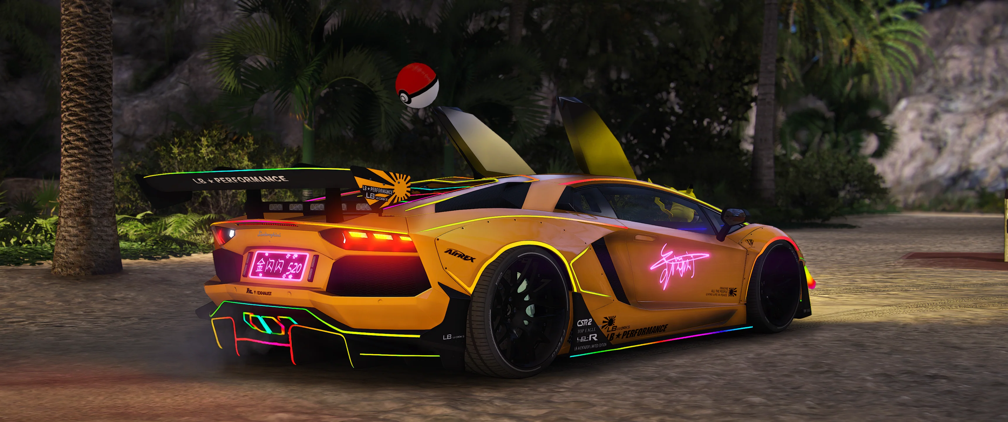 Lamborghini Aventador Pikachu [Animated Lights] - Image 2