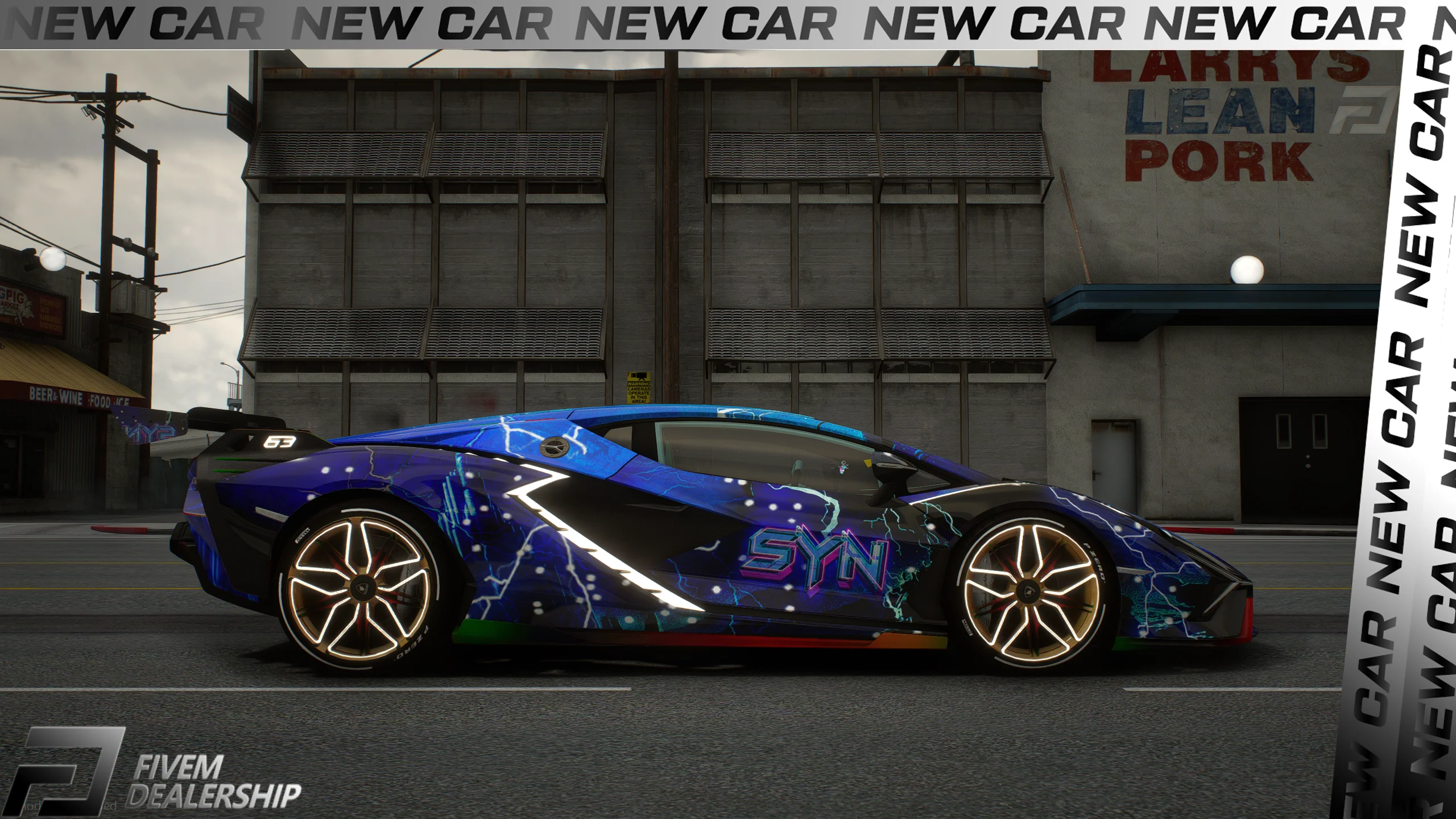 Lamborghini Sian Thunder Fly [Dinamic Lights] - Image 3