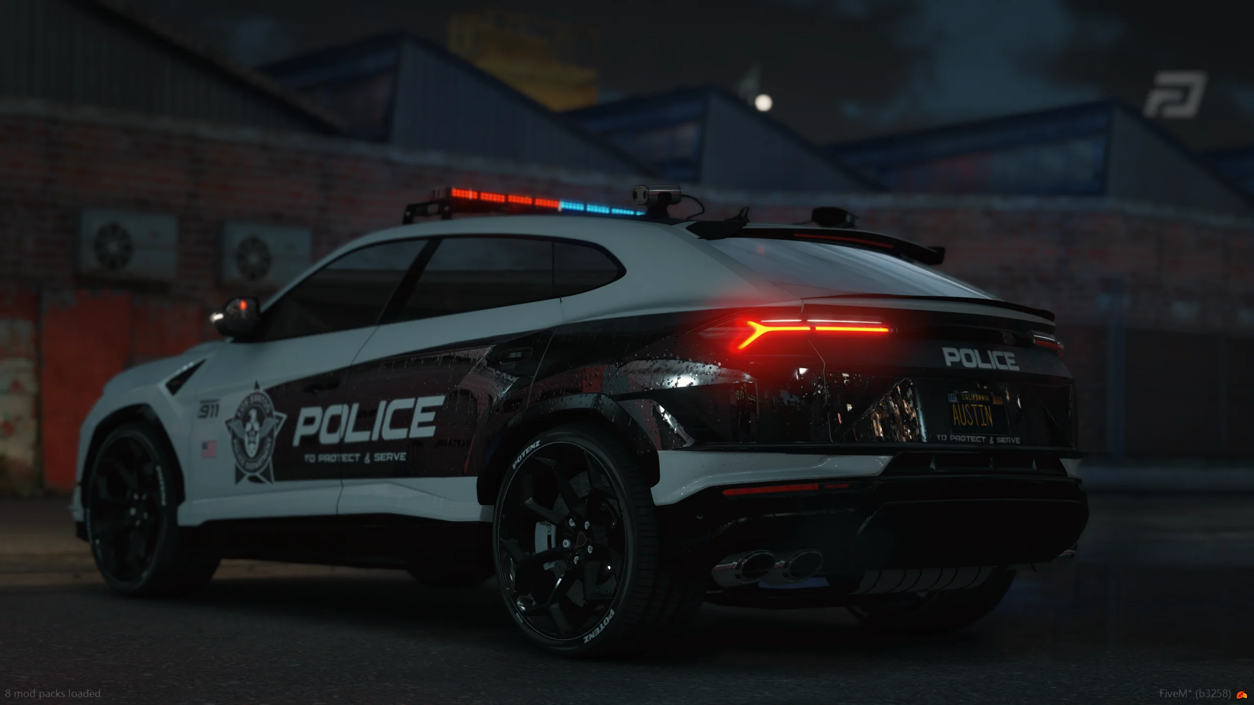 (Debadged) [Non ELS] Lamborghini Urus Police - Image 2